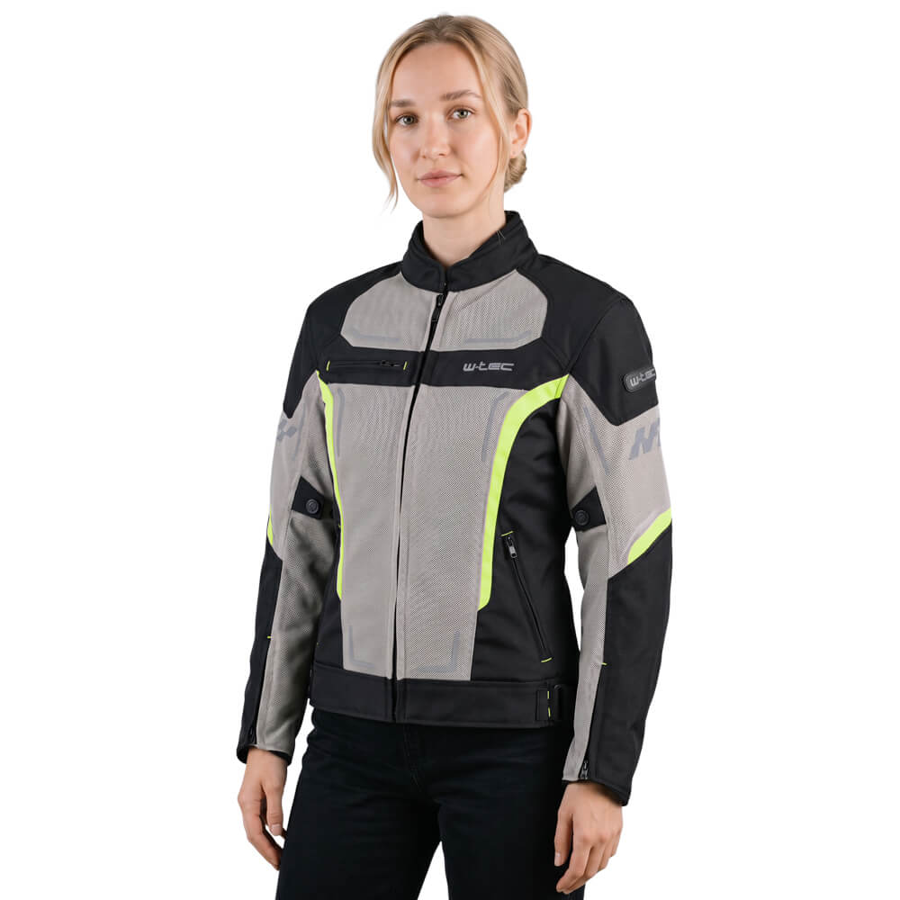 Letná dámska moto bunda W-TEC Mirelia Farba čierno-šedá, · záber 6