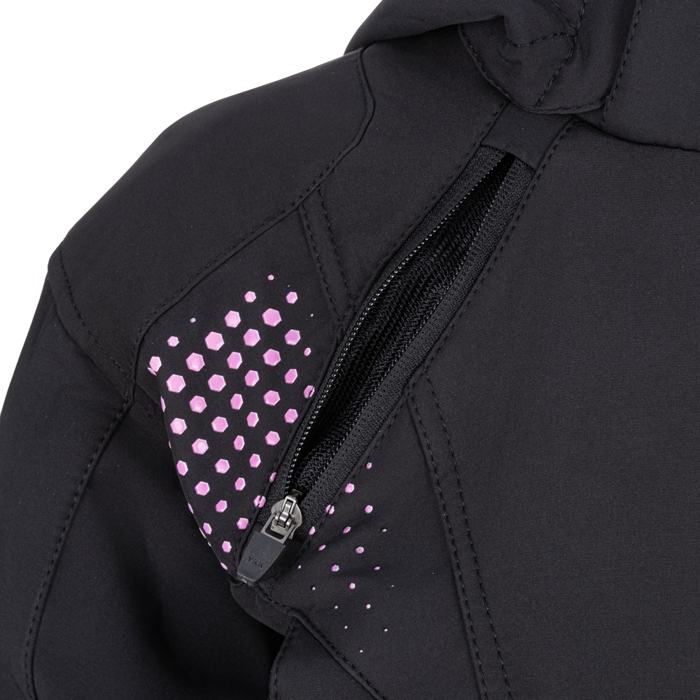 Dámska softshellová moto bunda W-TEC Annorack Lady Farba čierno-piesková, · záber 10