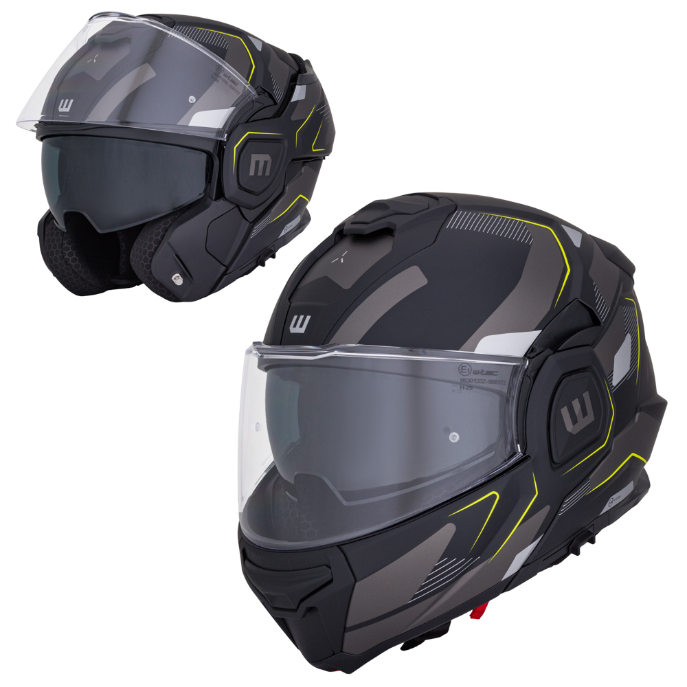 W-TEC Zoroz Matt Black-Fluo Yellow - XL (61-62)