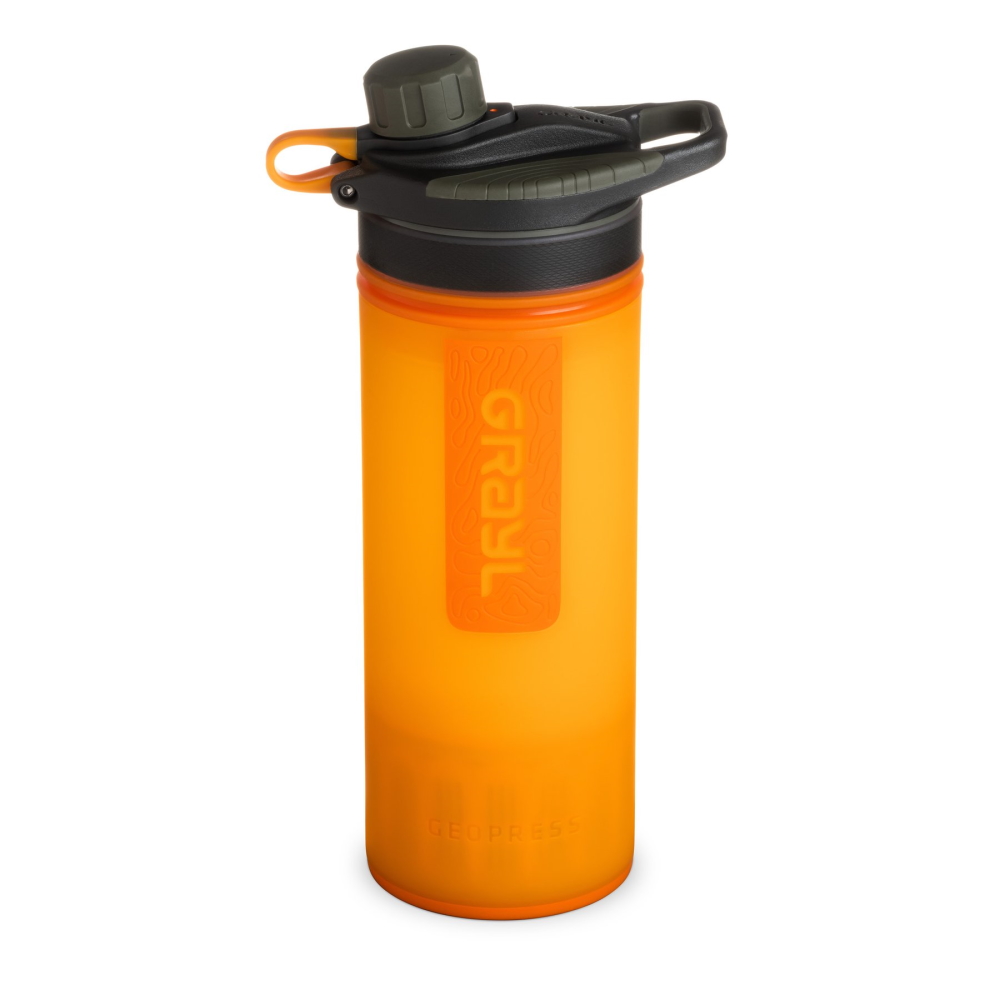 Filtračná fľaša Grayl Geopress Purifier Visibility Orange