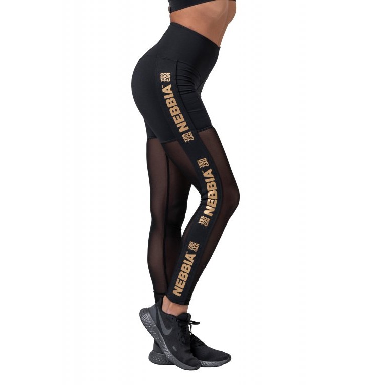 Nebbia Gold Mesh 829 Black - S