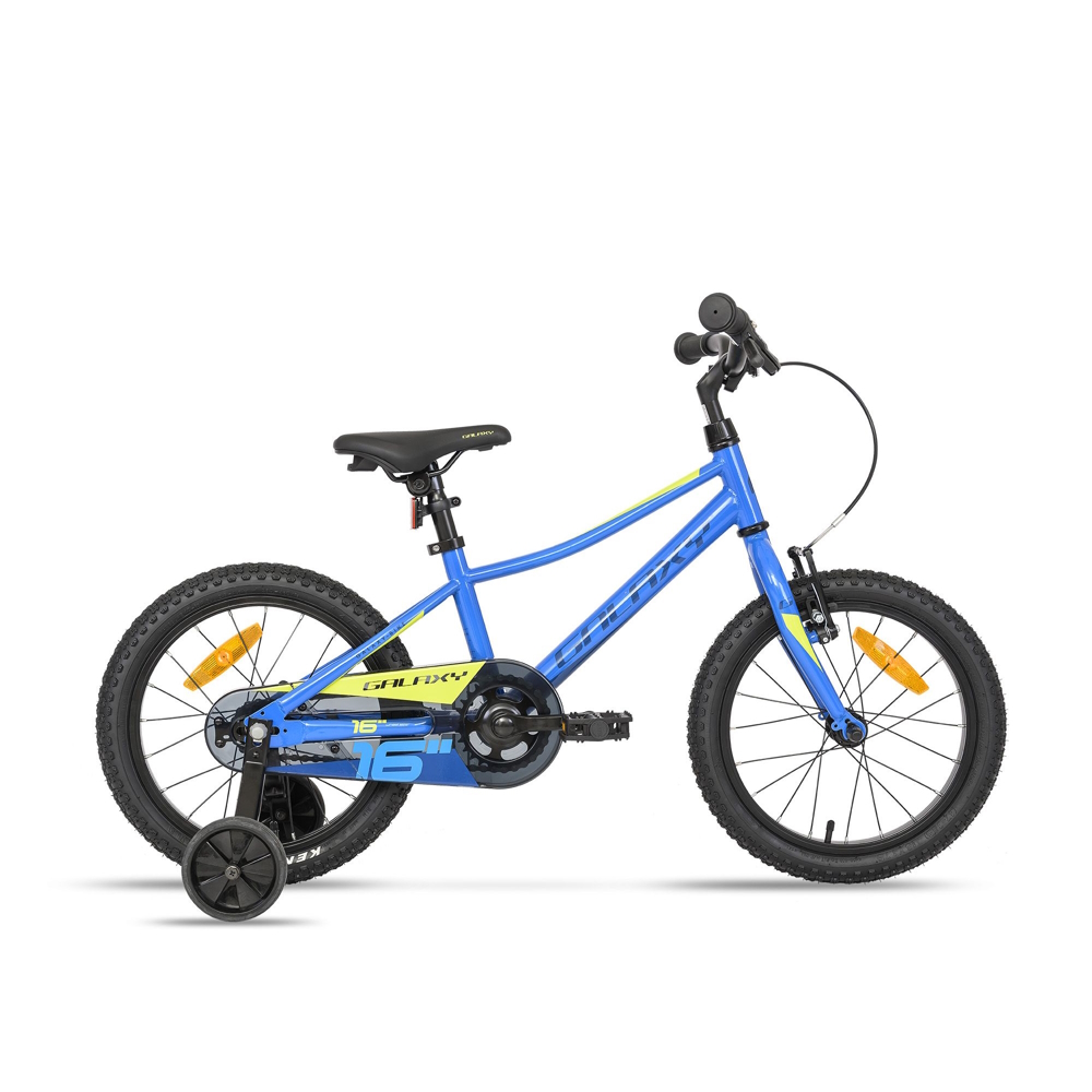 Detský bicykel Galaxy Mars 16" 9.0 modrá - 9" (100-125 cm)