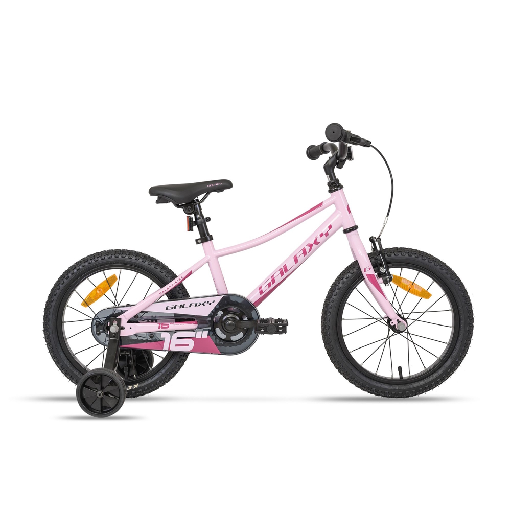 Detský bicykel Galaxy Mira 16" 9.0 ružová - 9" (100-125 cm)