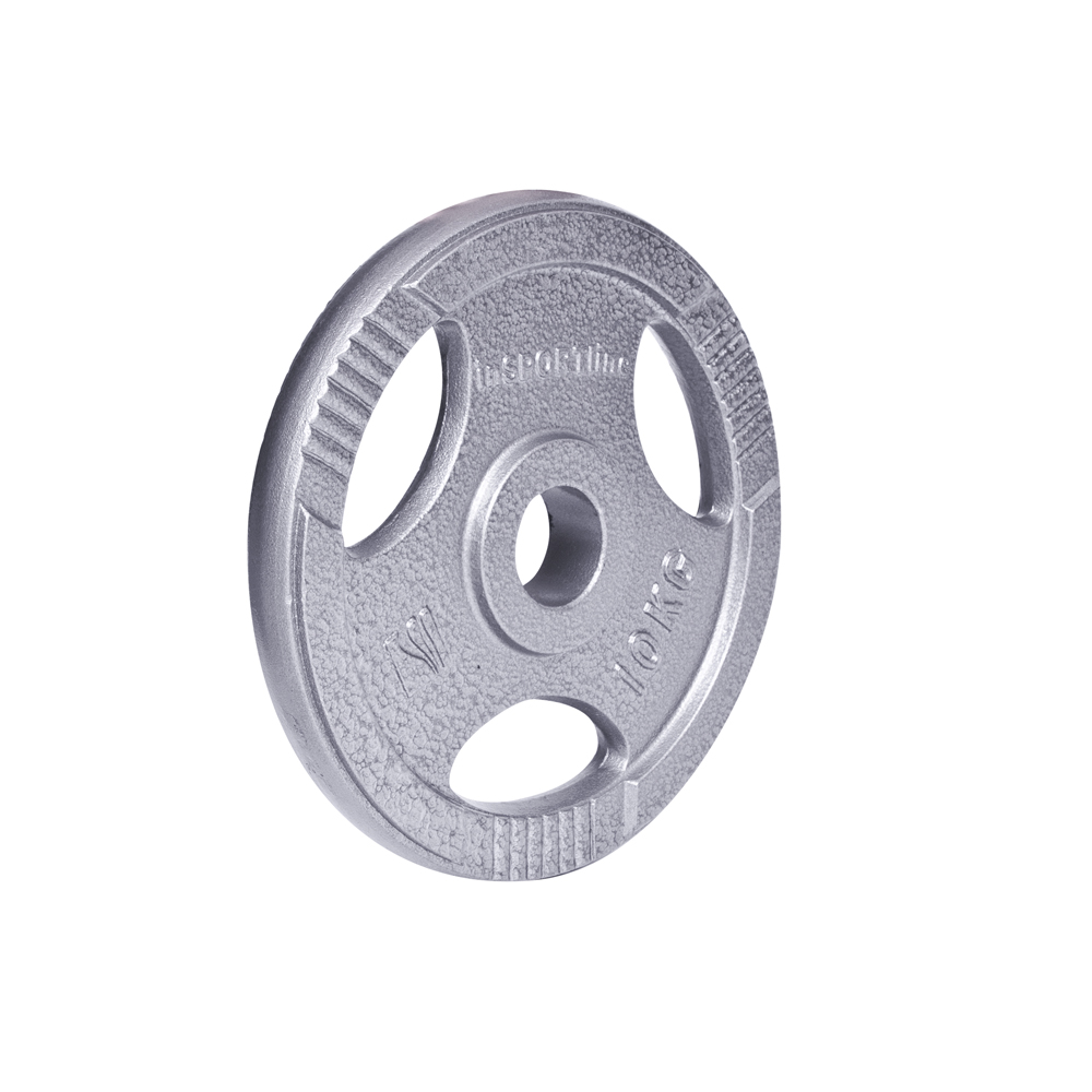 Liatinový olympijský kotúč inSPORTline Hamerton 10 kg 50 mm