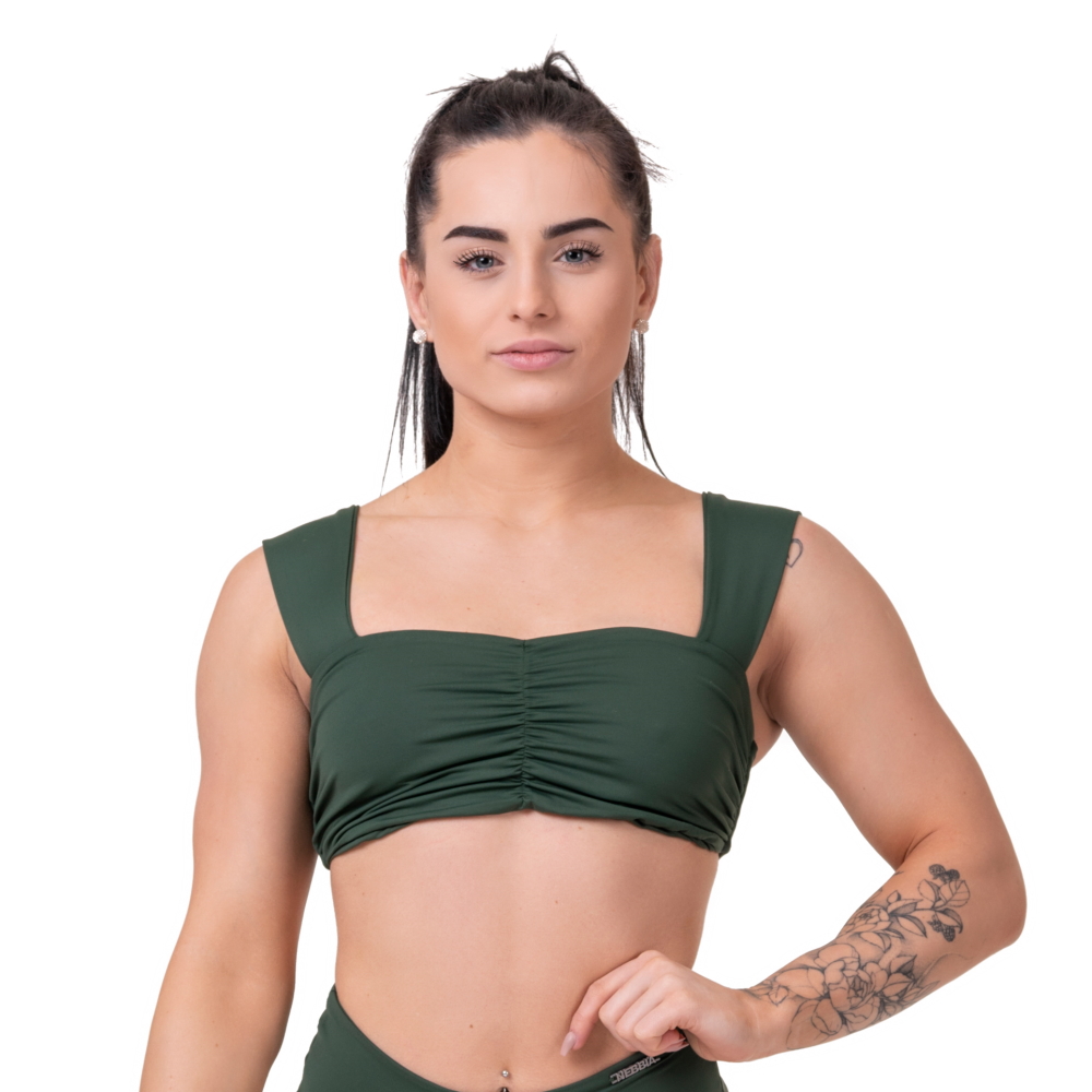 Nebbia Miami Retro Top 553 Dark Green - S