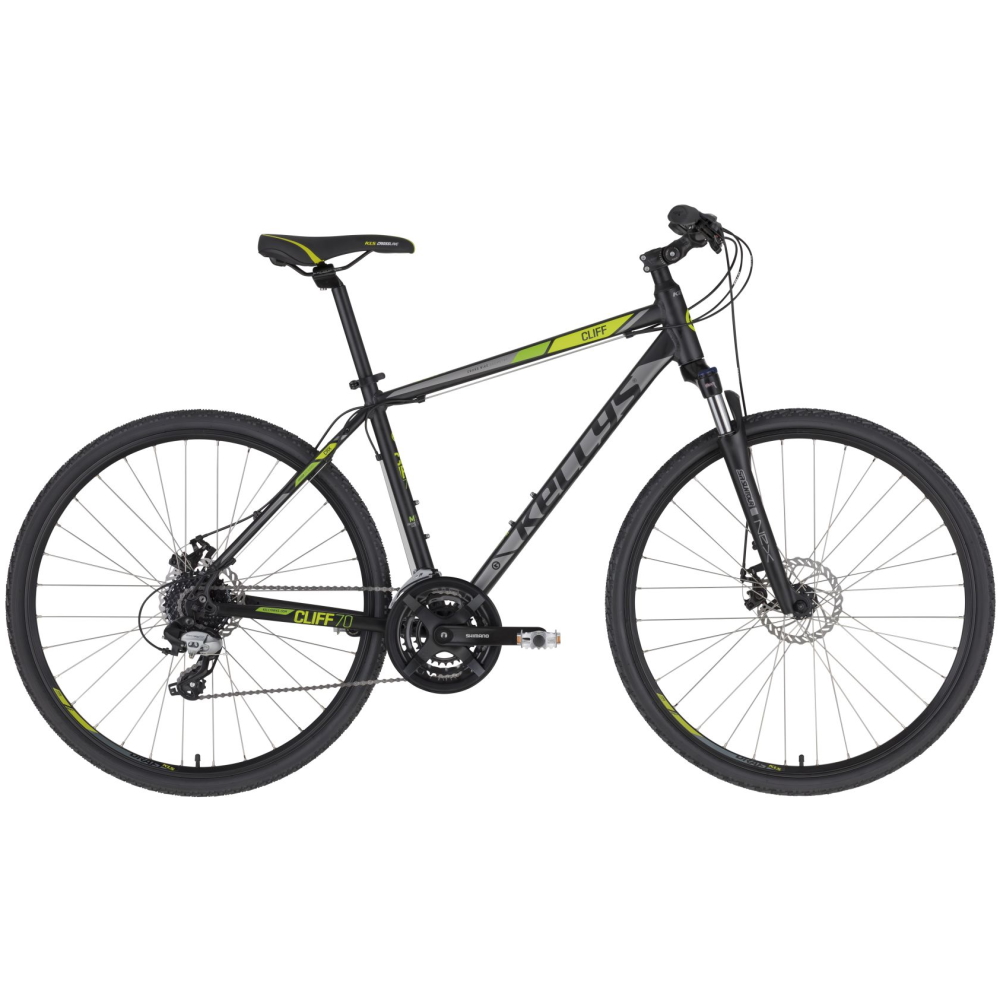 Pánsky crossový bicykel KELLYS CLIFF 70 28" 7.0 Black Green - M (19'')