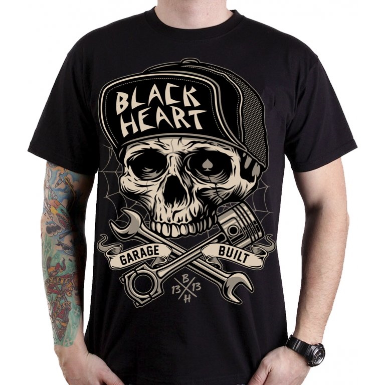 E-shop BLACK HEART Garage Built čierna - 3XL