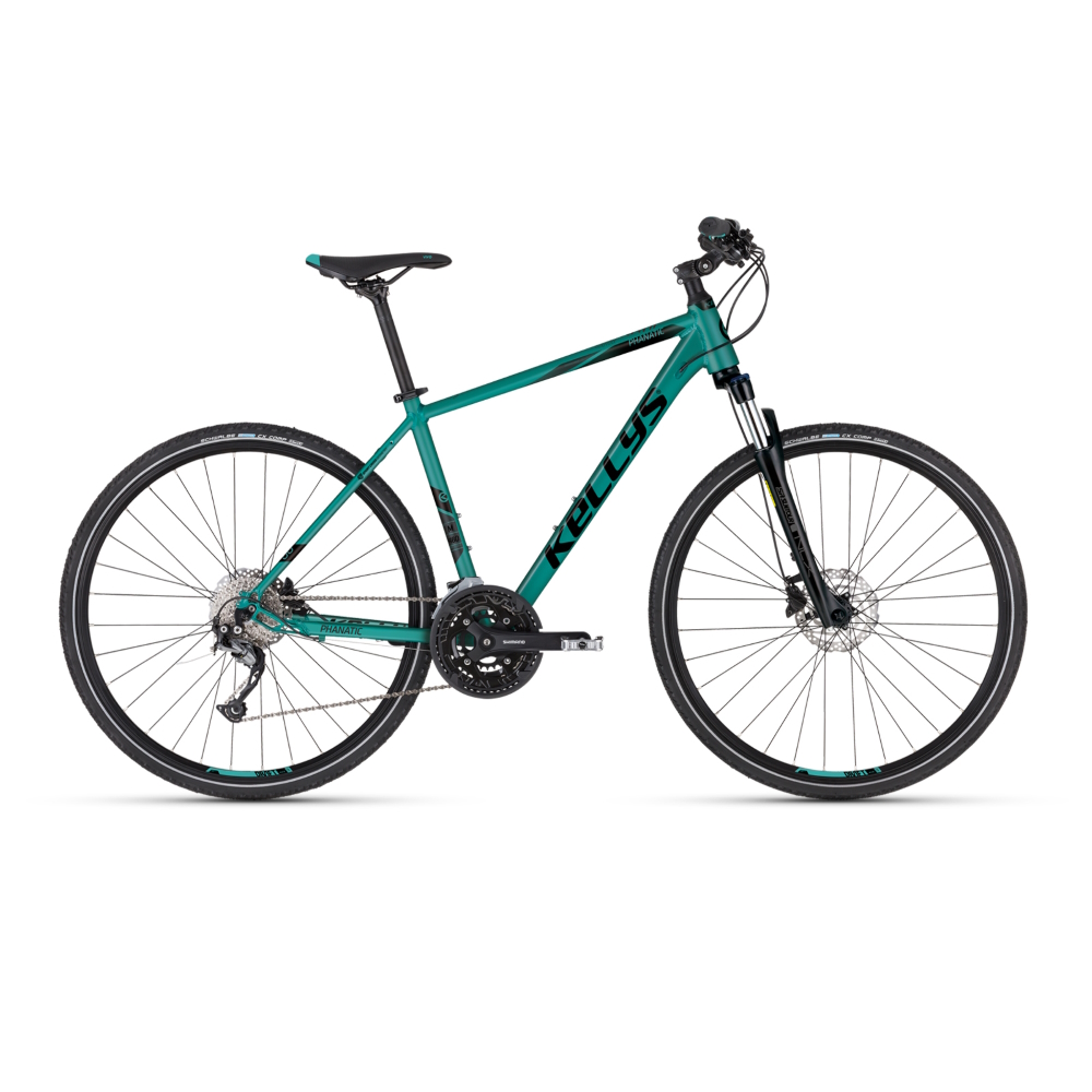 Pánsky crossový bicykel KELLYS PHANATIC 30 28" 7.0 Teal - M (19'')