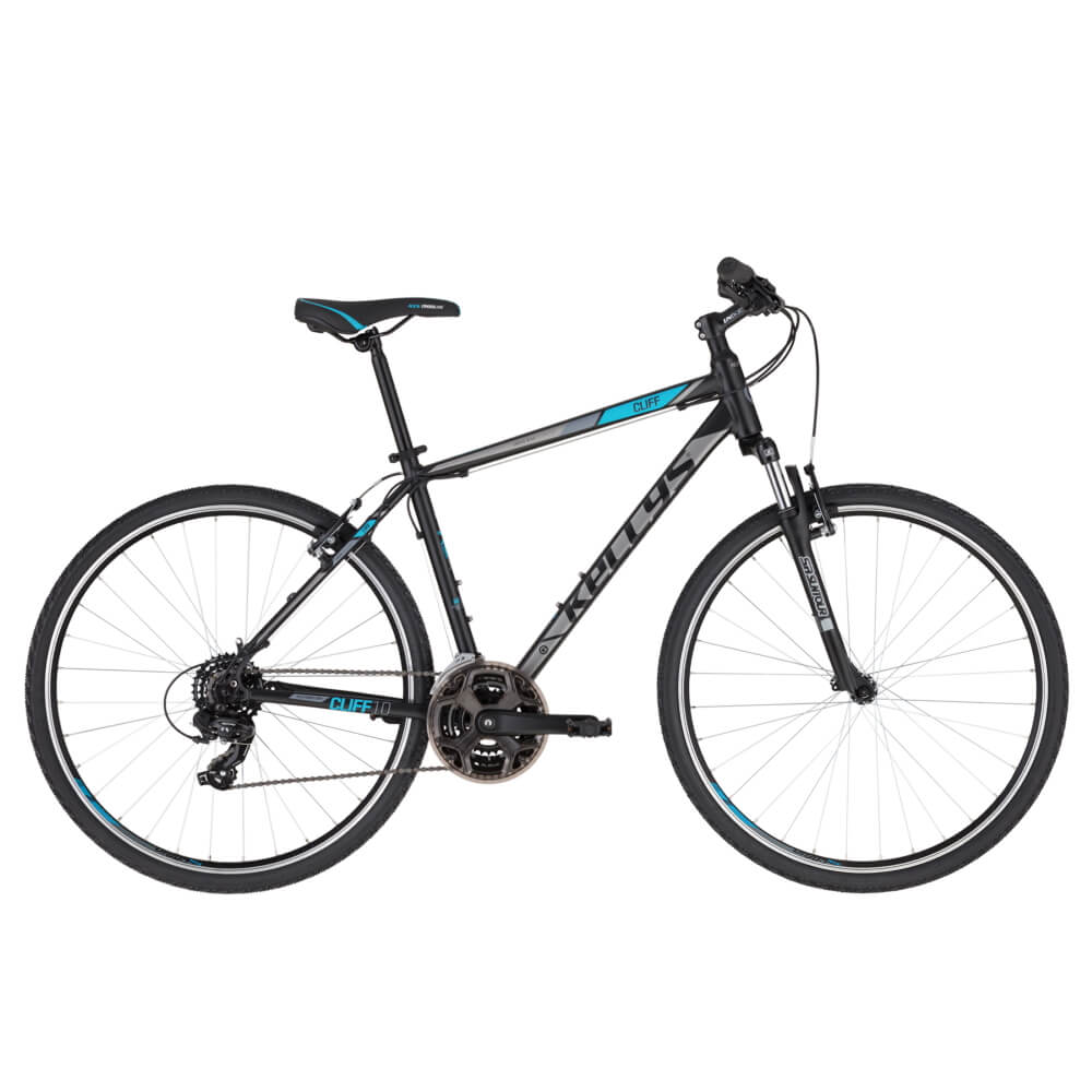 Pánsky crossový bicykel KELLYS CLIFF 10 28" 7.0 Black Blue - L (21'')