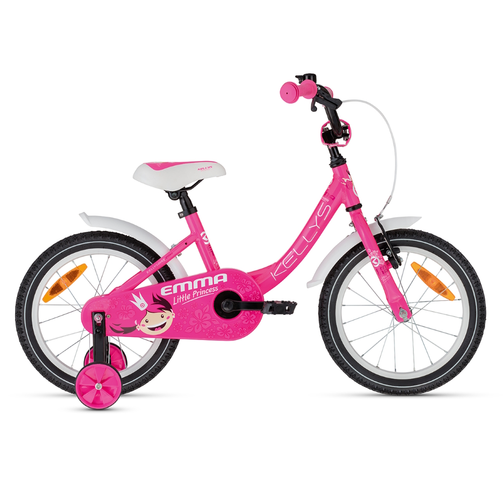 Detský bicykel KELLYS EMMA 16" - model 2021 Pink - 9,5" (100-110 cm)