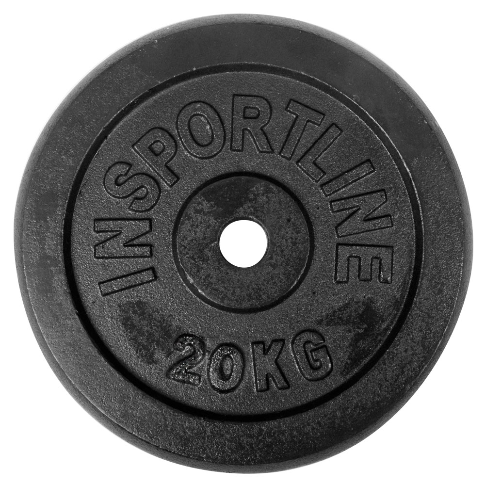 Liatinové závažie inSPORTline Castblack 20 kg 30 mm