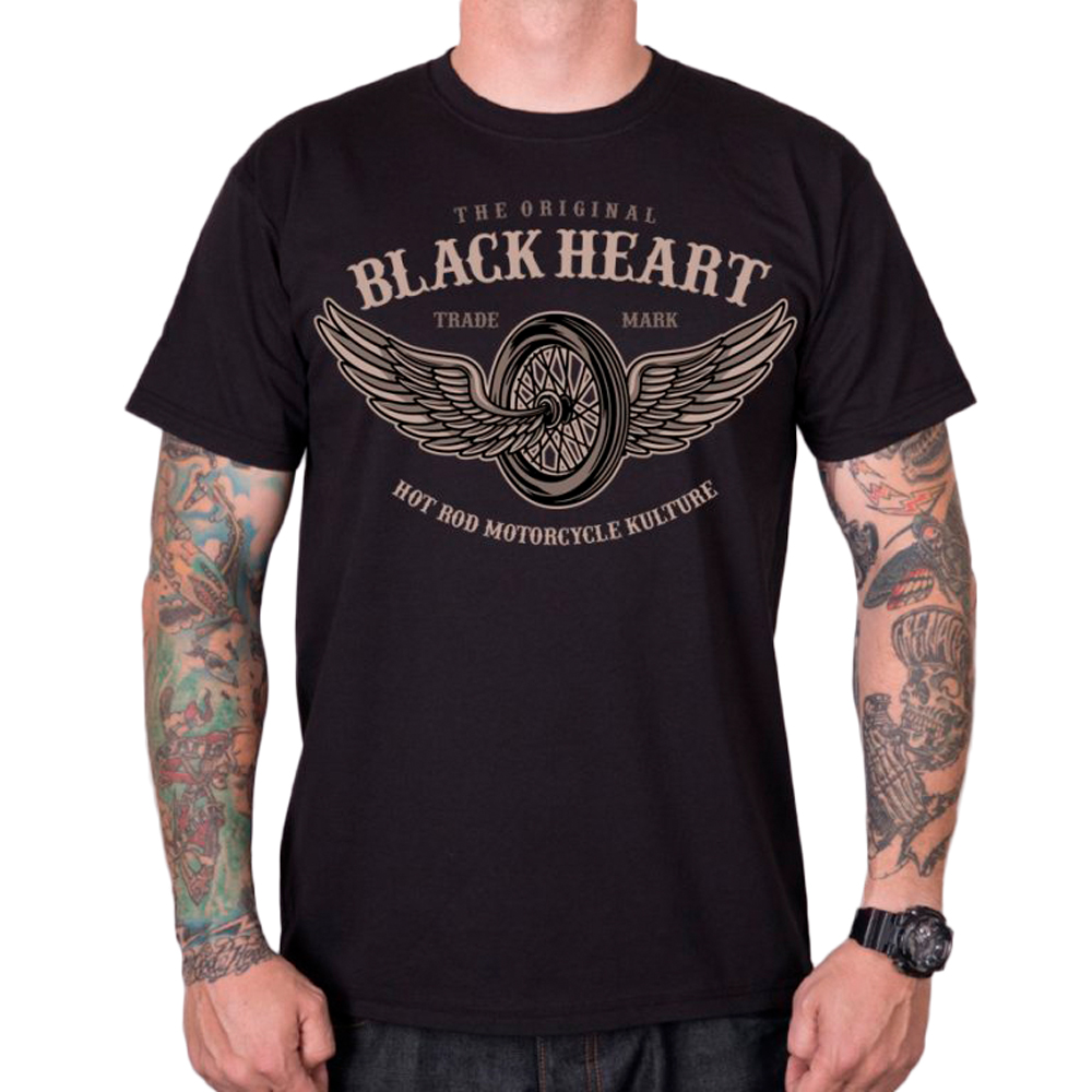 BLACK HEART Wings čierna - L