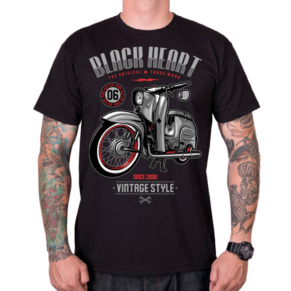 E-shop BLACK HEART Vintage Style čierna - XXL