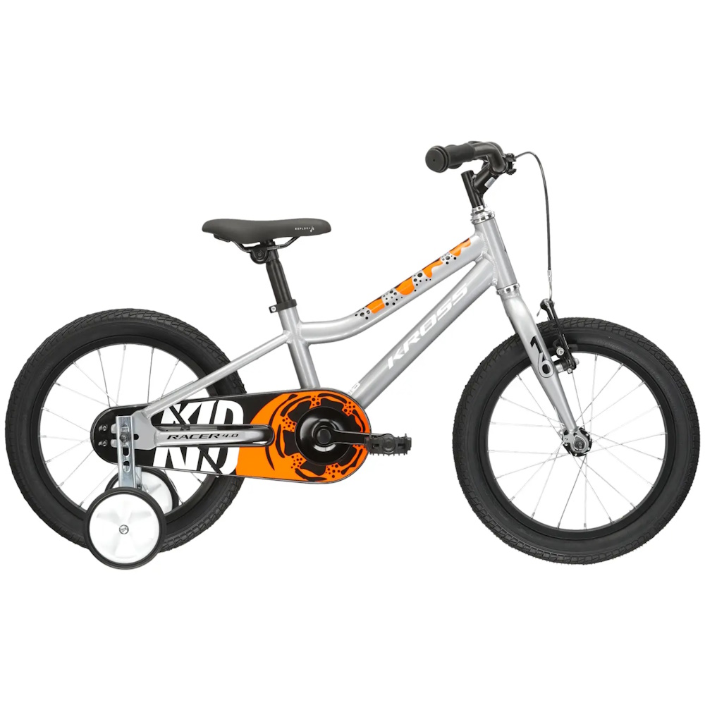Detský bicykel Kross Racer 4.0 16" Gen 005 strieborná