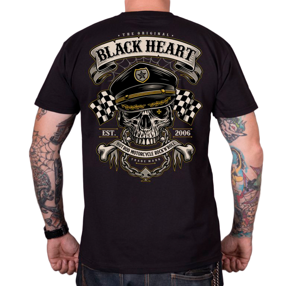 BLACK HEART Old School Racer čierna - XXL