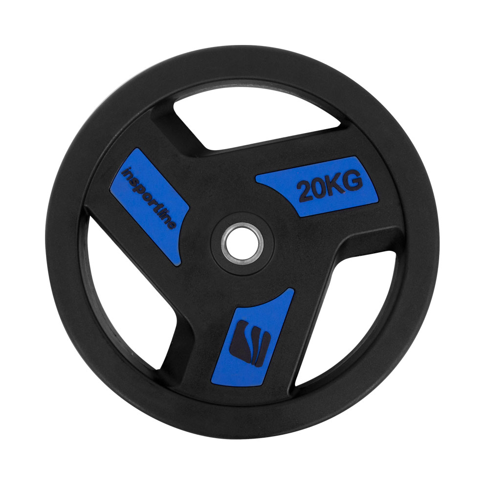 Pogumovaný kotúč inSPORTline Herk 20 kg 30 mm