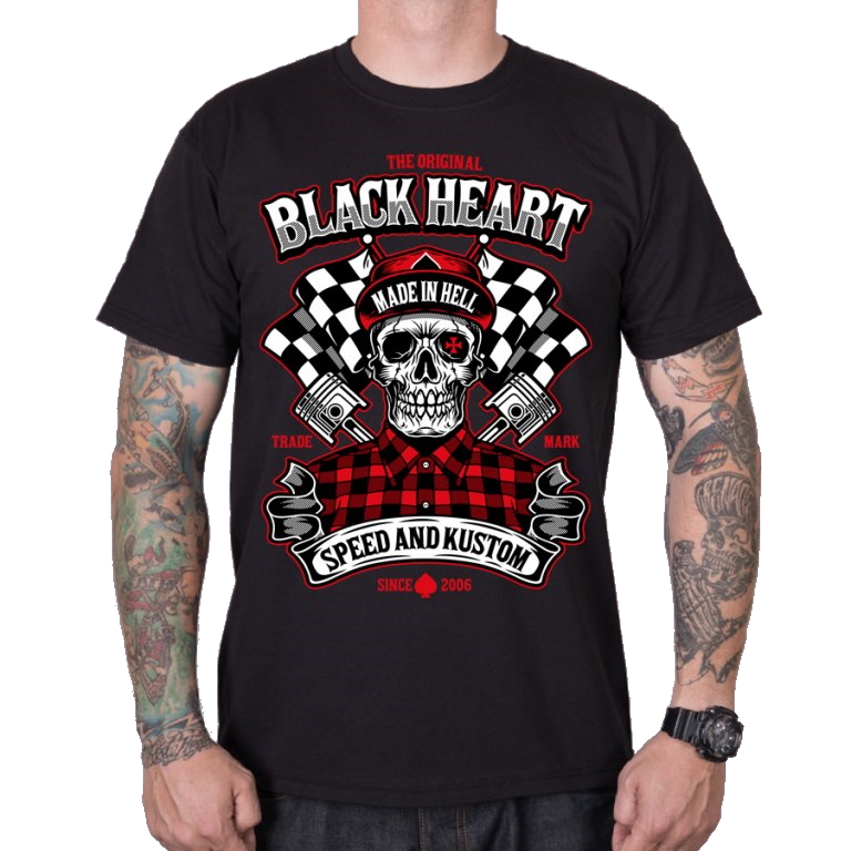 E-shop BLACK HEART Speed and Kustom čierna - L