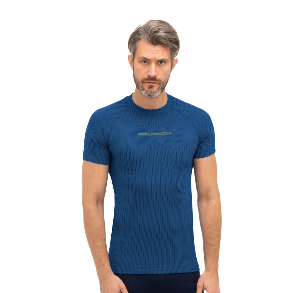 Brubeck 3D Run PRO s krátkým rukávem Dark Blue - XXL