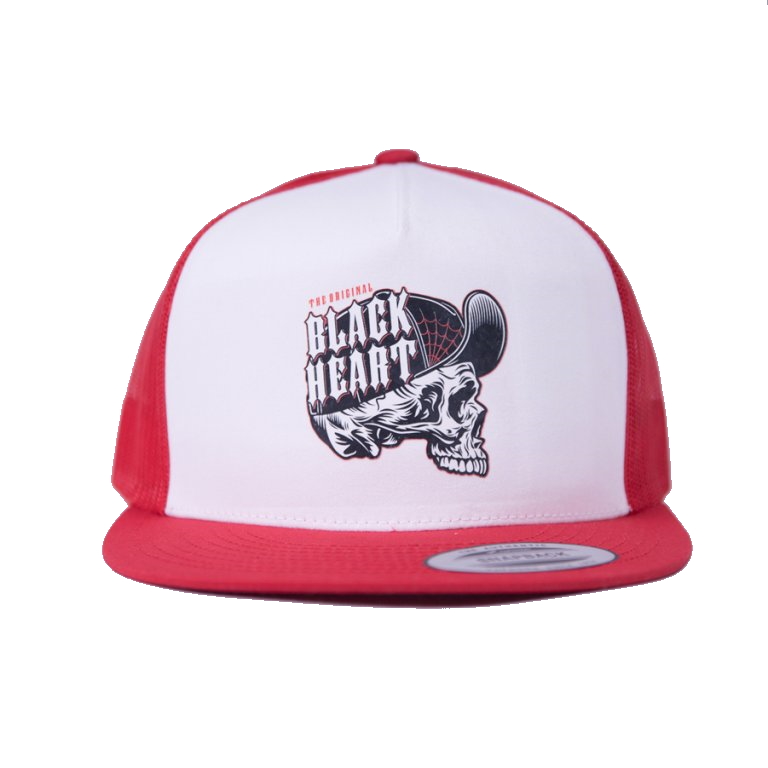 Šiltovka BLACK HEART Speedy Red Trucker červeno-biela