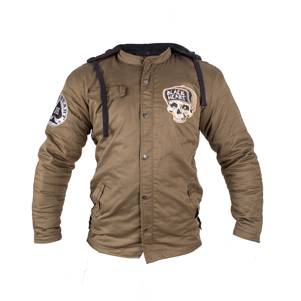 W-TEC Black Heart Hat Skull Jacket khaki - XL