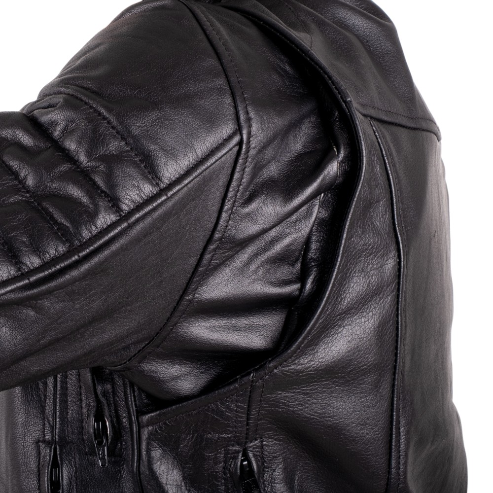 Kožená moto bunda W-TEC Murayo Farba čierna, · záber 8