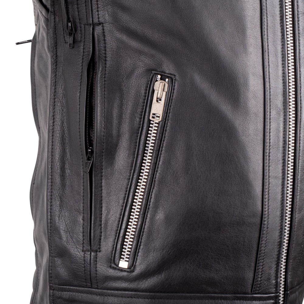 Kožená moto bunda W-TEC Murayo Farba čierna, · záber 10