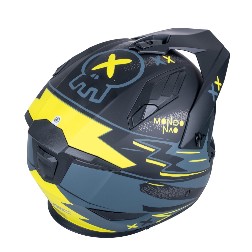 W-TEC Badalone Graphic matno čierno-žltá - XL (61-62) · záber 7