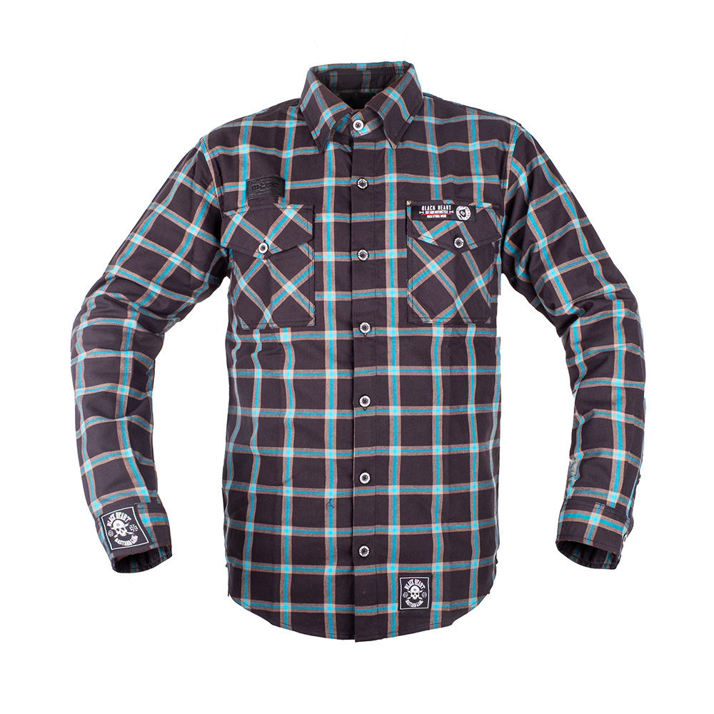 W-TEC Black Heart Respector čierna s modrým pruhom - L