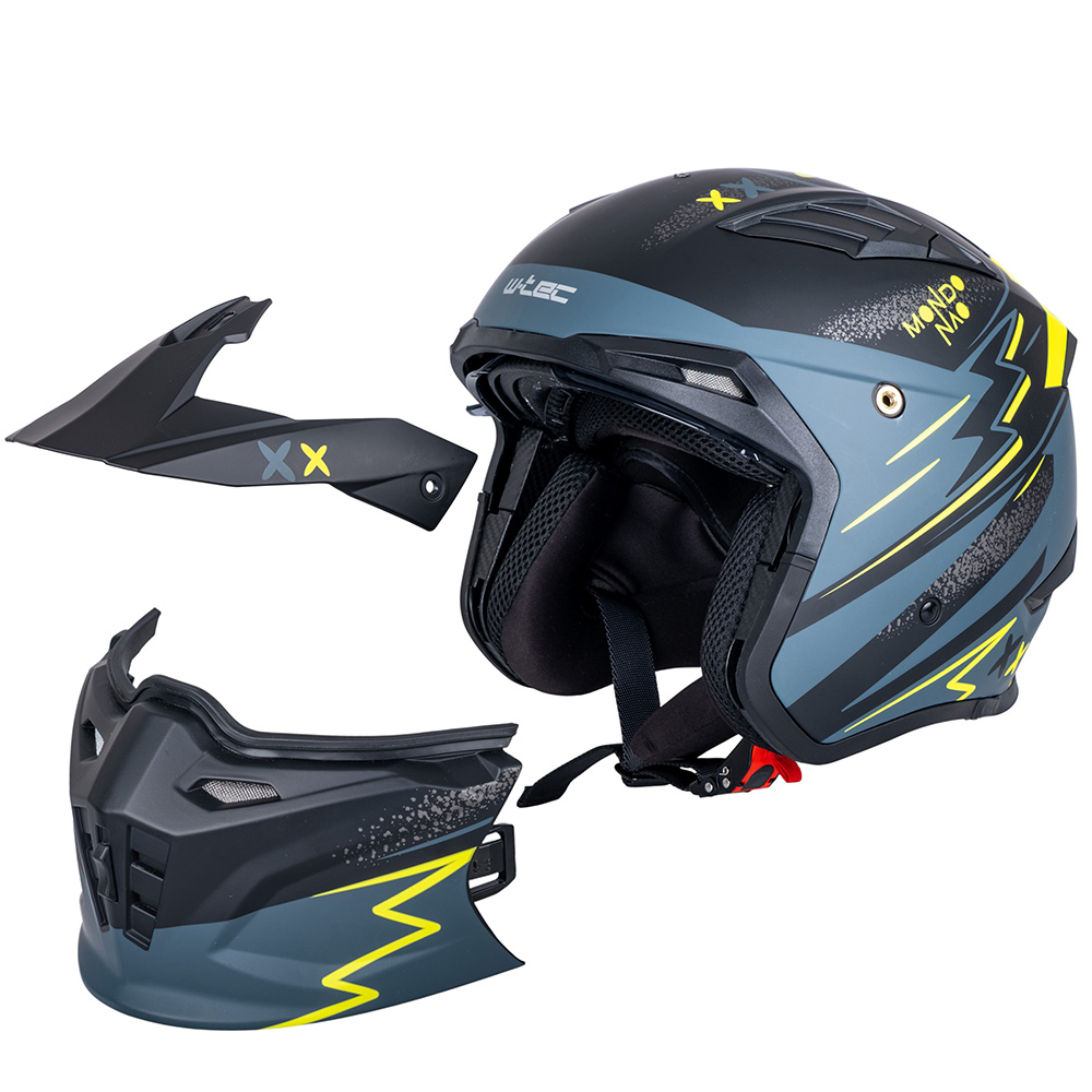 W-TEC Badalone Graphic matno čierno-žltá - XL (61-62) · záber 9