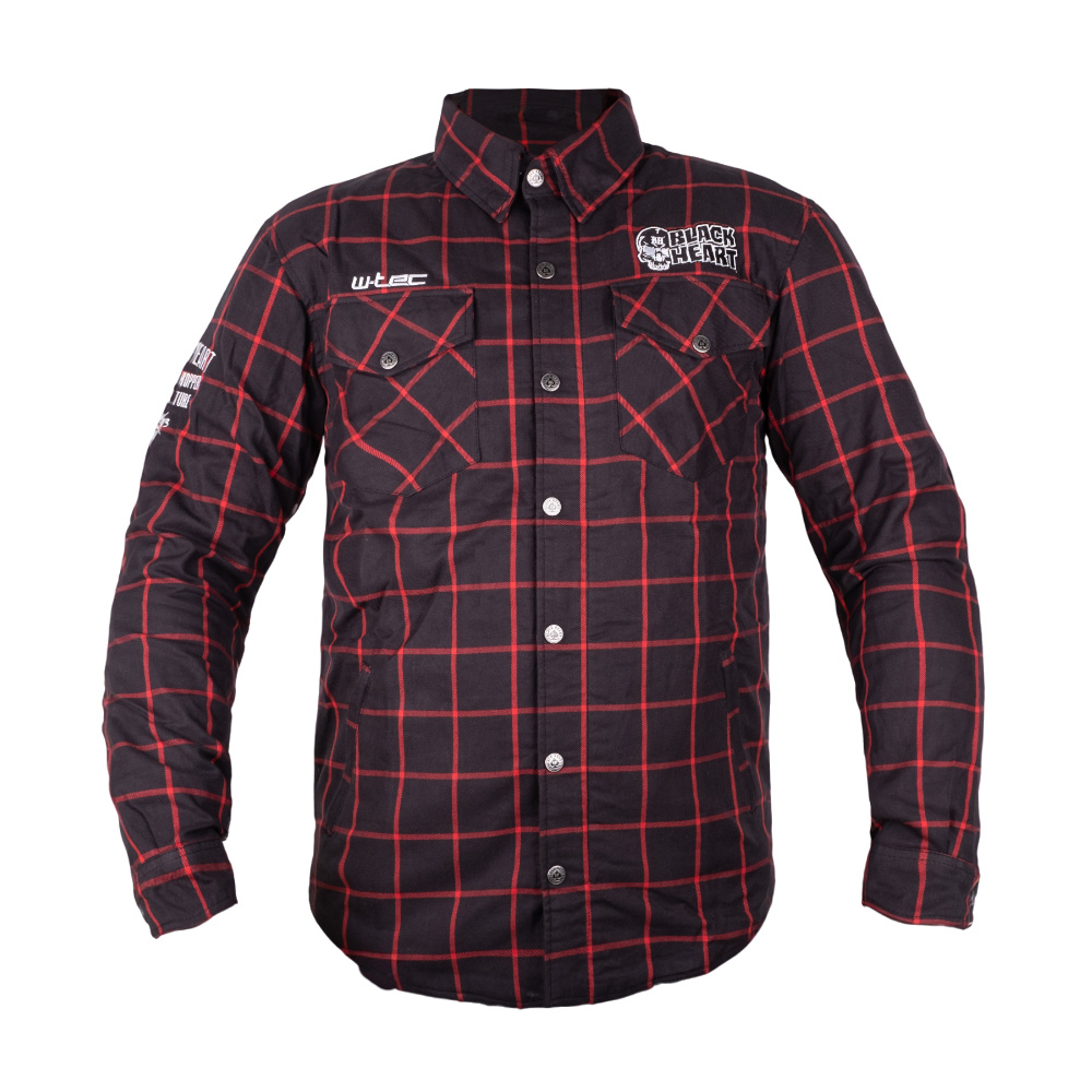 W-TEC Black Heart Rattlesneak čierna s červeným pruhom - L