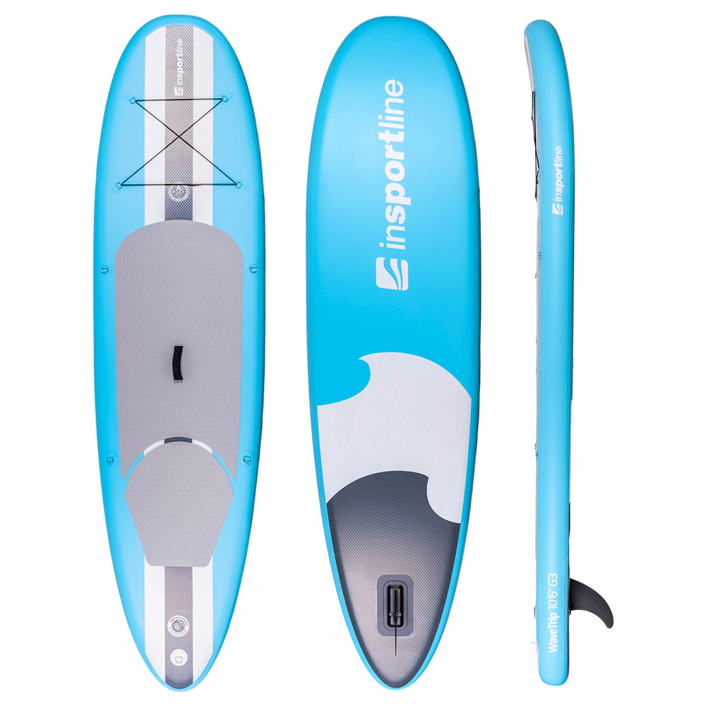Paddleboard s príslušenstvom inSPORTline WaveTrip 10'6" G3 - Farba: Modrá · záber 4