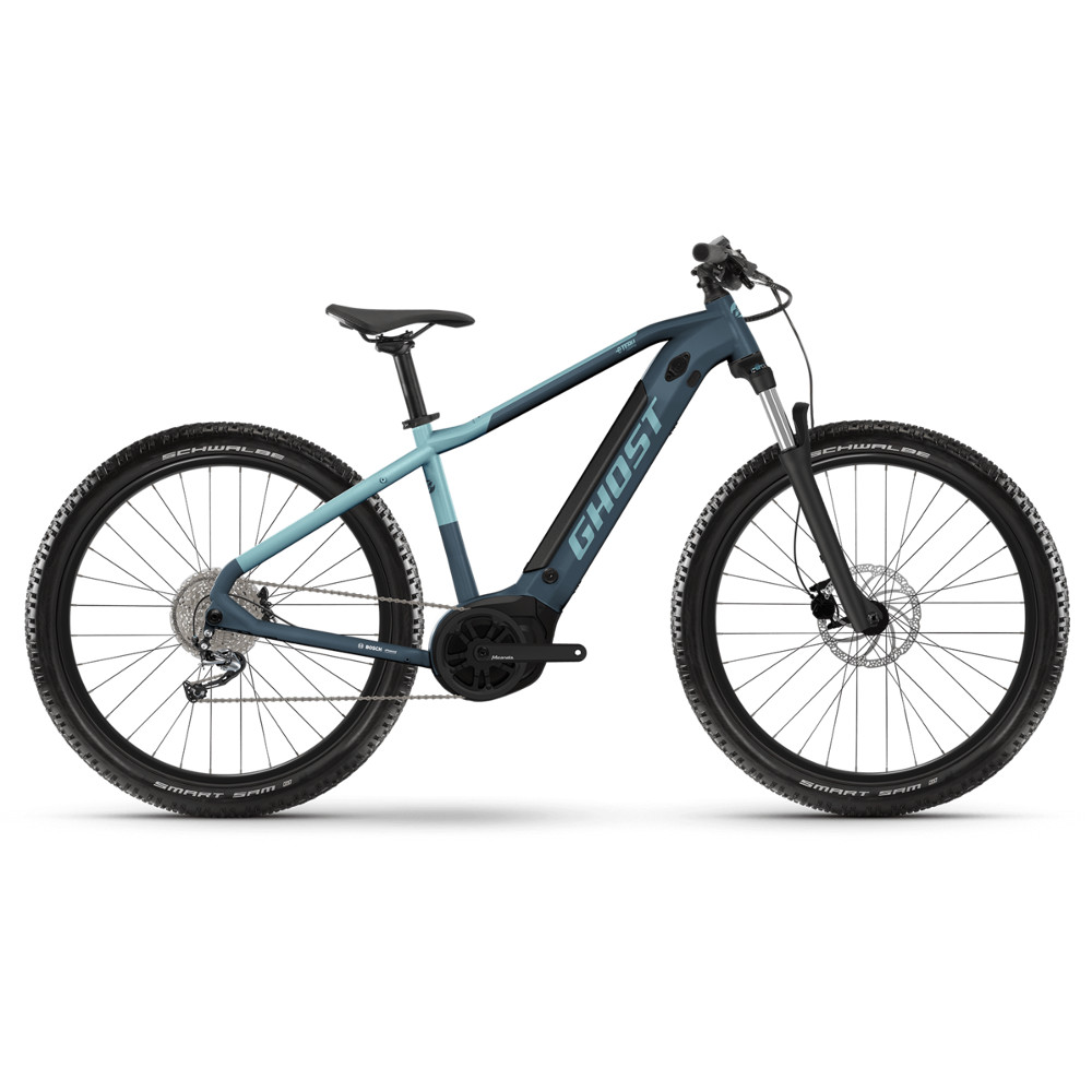 E-shop Ghost E-Teru Essential 29" B500 - model 2023 Grey/Blue - L (19", 179-189 cm)