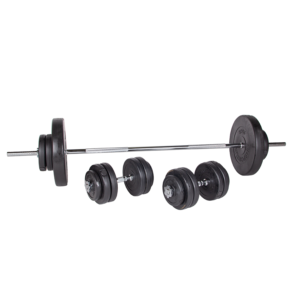 Činkový set inSPORTline CEM 180+40 cm/30 mm 80kg
