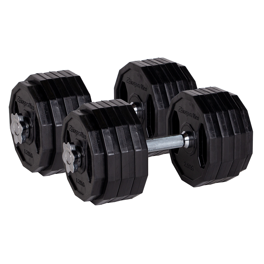 Jednoručný nakladací set inSPORTline Ruberton 2x20 kg