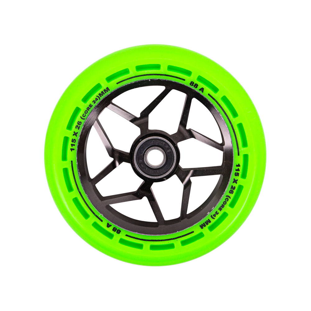 Kolieska LMT L Wheel 115 mm s ABEC 9 ložiskami čierno-zelená