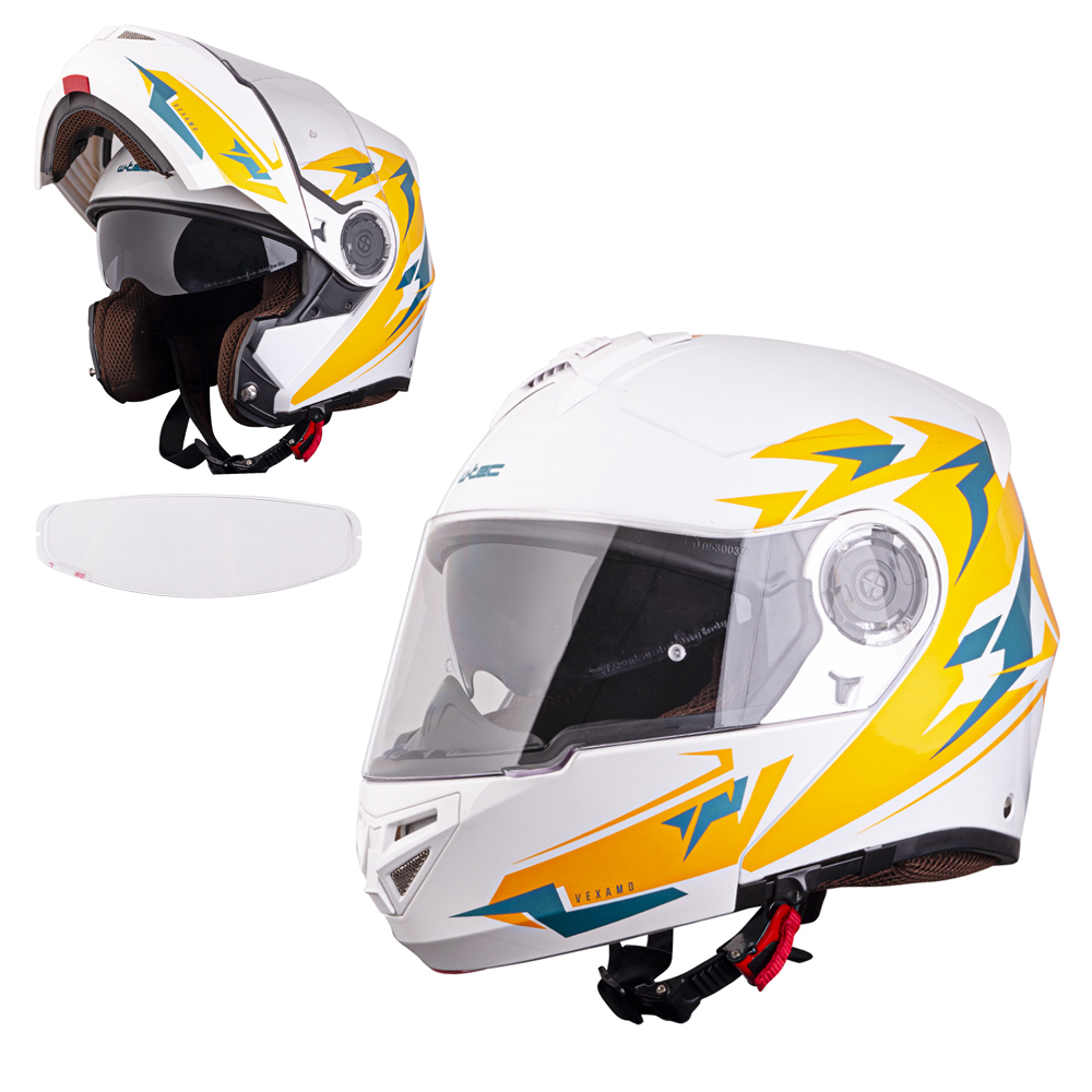 W-TEC Vexamo PI Graphic White Graphic - XL (61-62)