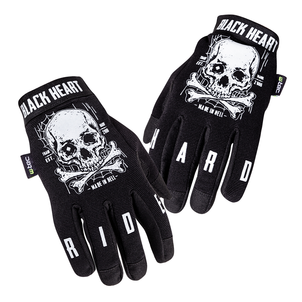 W-TEC Black Heart Web Skull čierna - XL