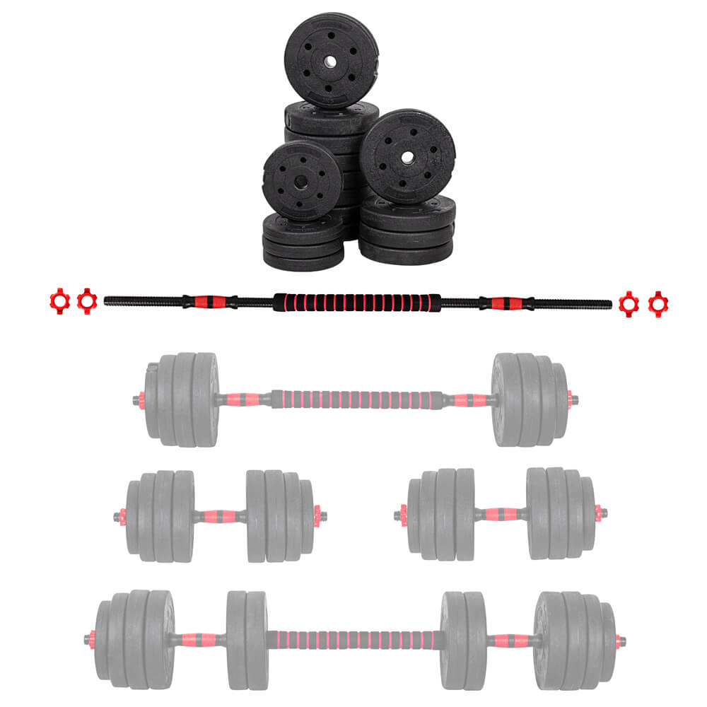 Cementový činkový set inSPORTline CEMBAR 40 3-40kg