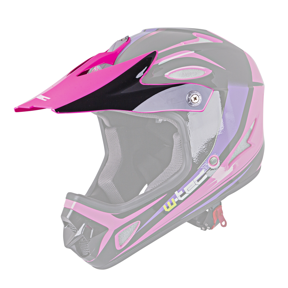 W-TEC Náhradný šilt pre prilbu FS-605 Extinction Pink