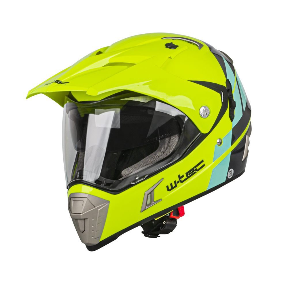 W-TEC Dualsport Fluo Yellow-Blue - L (59-60)