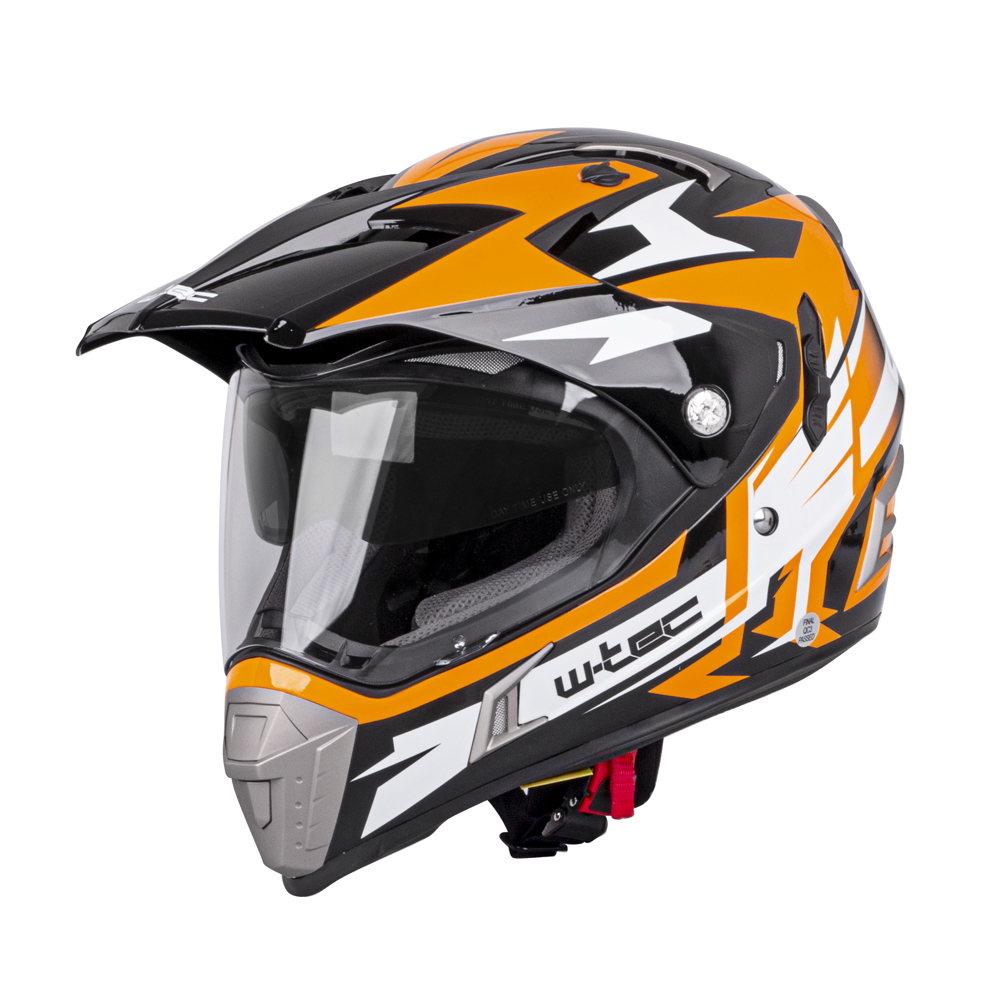 W-TEC Dualsport Black-Fluo Orange - XXL (63-64)