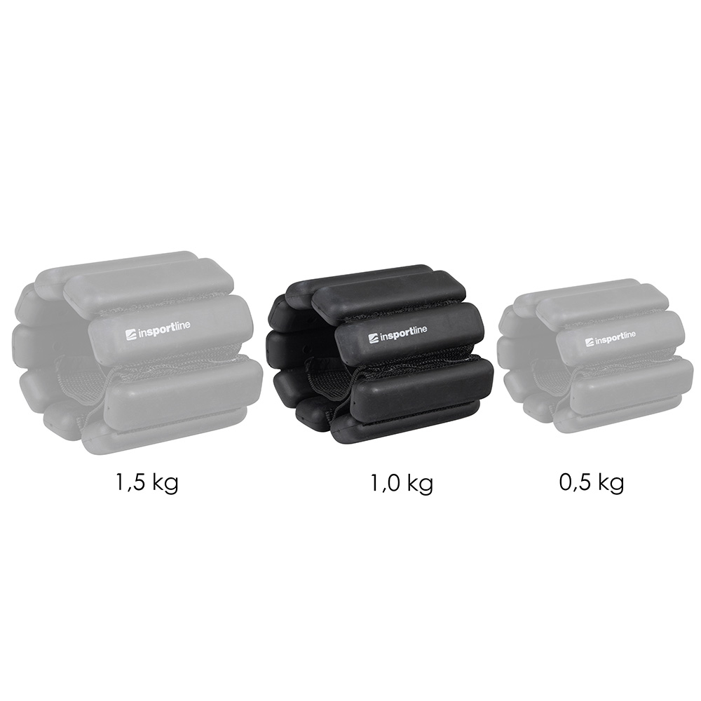Fitness závažie na členok a zápästie inSPORTline Brace 2x1 kg · záber 7