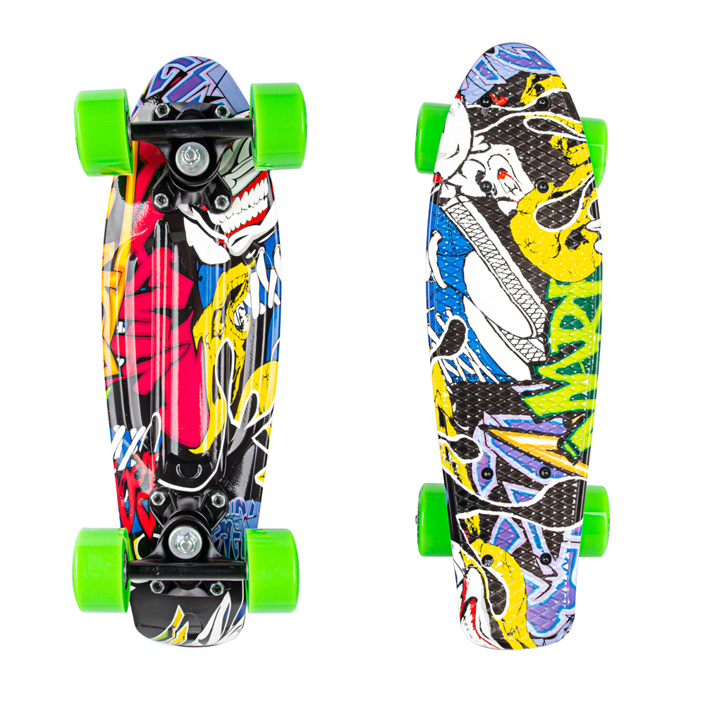 Mini pennyboard WORKER - Farba: Zelená · záber 6