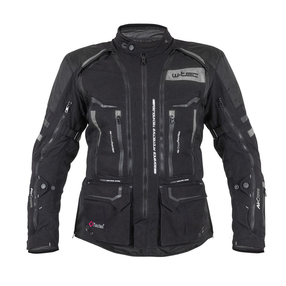 W-TEC Aircross bunda čierno-šedá - 5XL