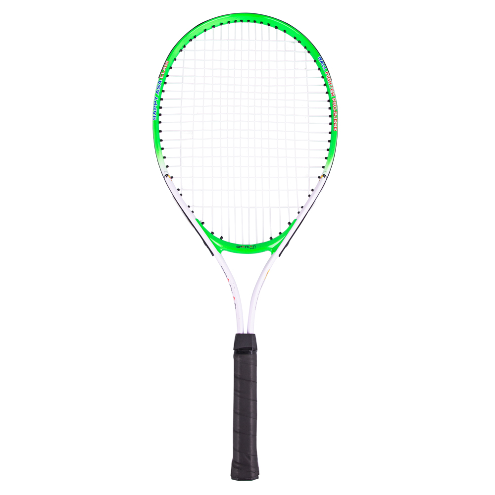 Detská tenisová raketa Spartan Alu 64 cm bielo-zelená