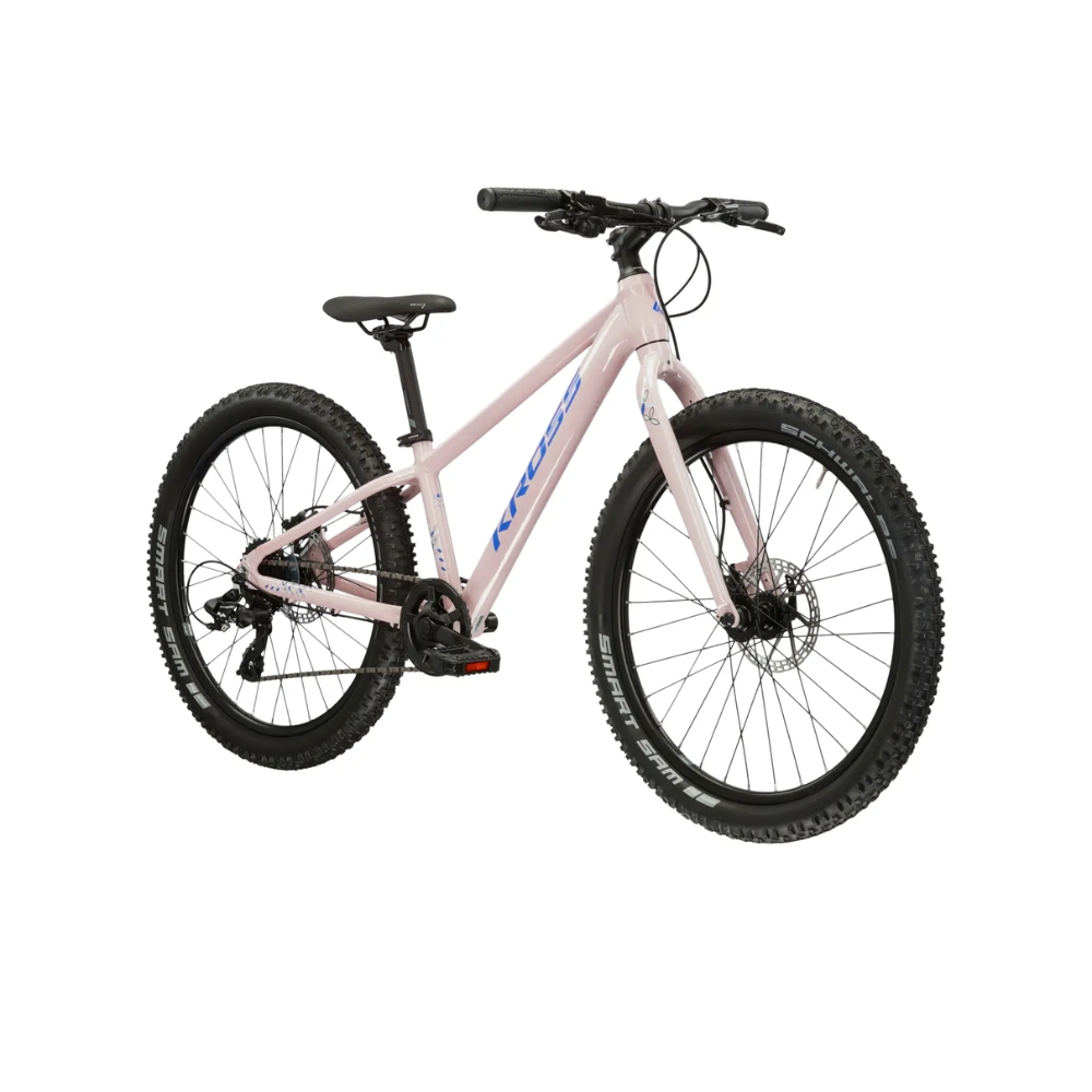 Kross LEA JR 2.0 24" - model 2025 ružová / fialová / lesk - S (12", 130-150 cm)