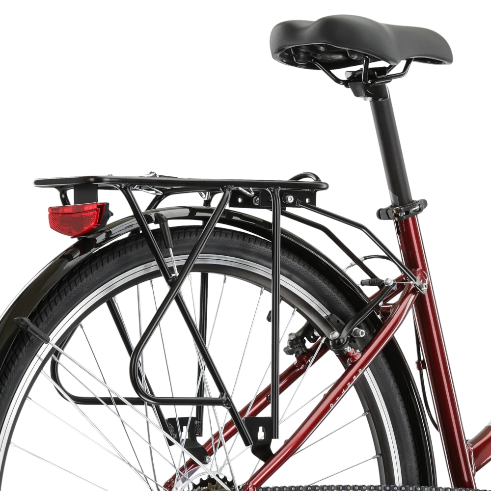 Kross Sentio 1.0 28" - model 2025 rubín / šedá / lesk - S (18", 158-170 cm) · záber 8