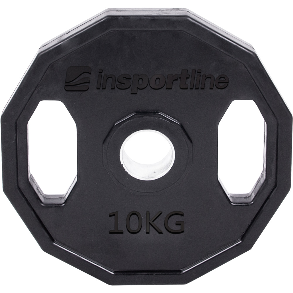 Pogumovaný olympijský kotúč inSPORTline Ruberton 10 kg 50 mm