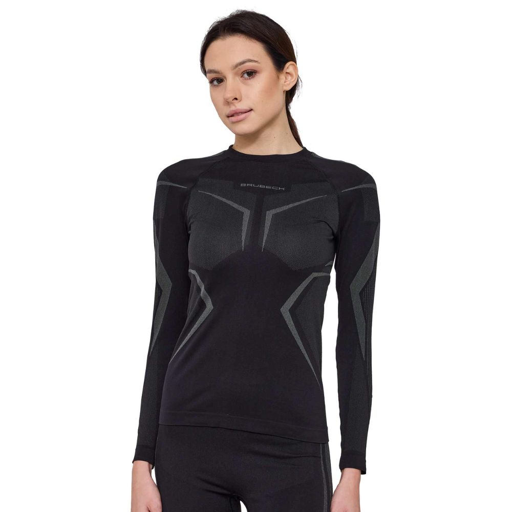 Brubeck Dry s dlouhým rukávem LS1736W BLACK / GRAPHITE - L