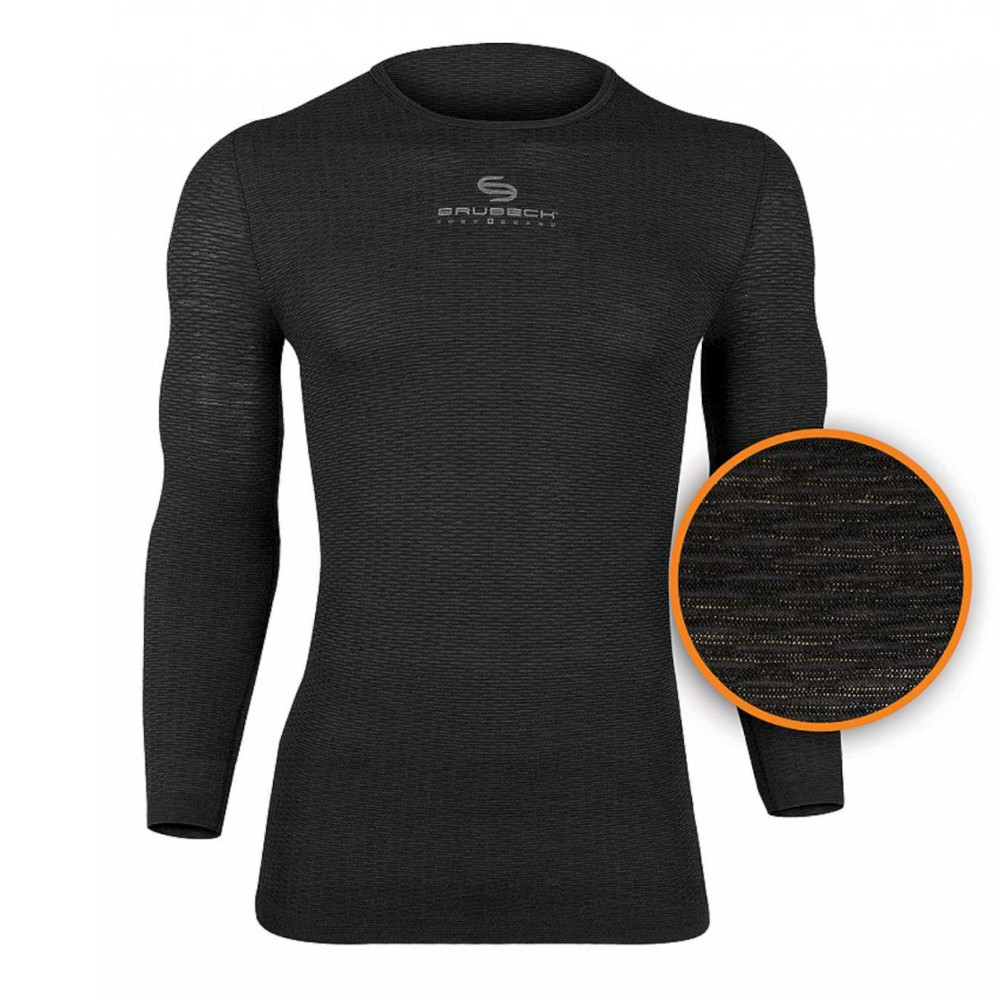 Brubeck Base Layer s dlouhým rukávem Graphite - XXL